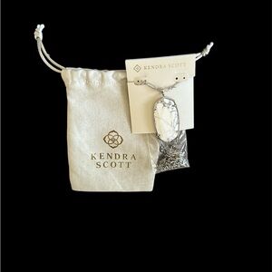 Kendra Scott White Howlite Pendant Necklace